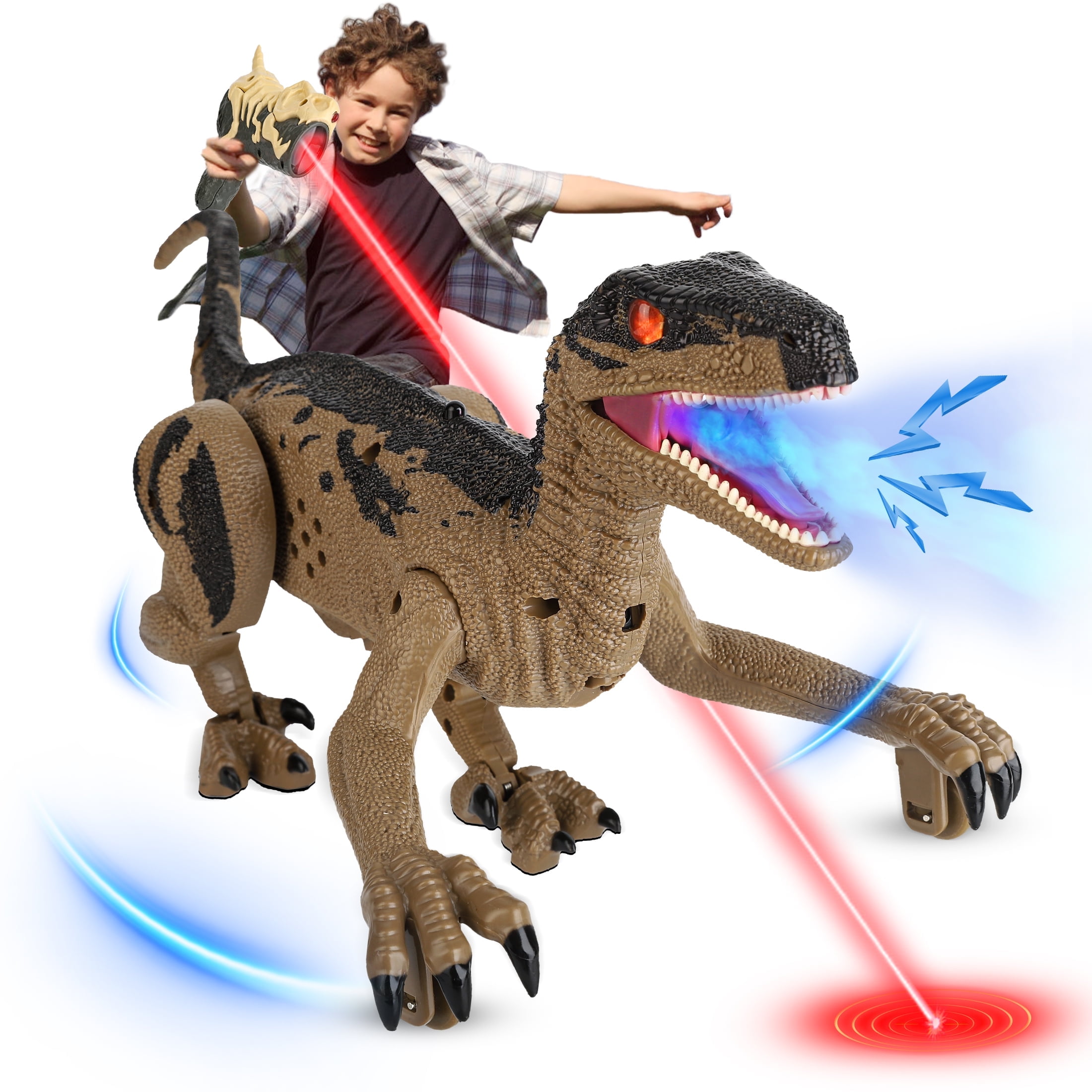 Remote Control Dinosaur Toys for Kids, Walking & Roaring Simulation