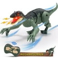 thumbnail image 1 of Remote Control Dinosaur Toy, RC Dinosaur with LED Light,Roaring Sounds, Auto Demonstration, Body Swing,Indoor Outdoor Dinosaur Toys,Birthday Christmas Gifts for Boys and Girls,Green, 1 of 10