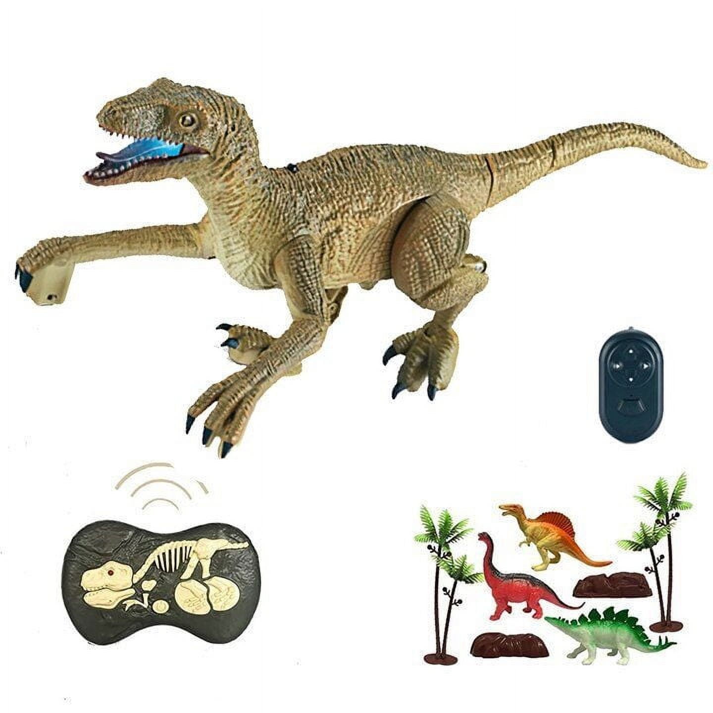 Remote Control Dinosaur Toys Kids RC Electric Walking Jurassic Dinosaur Simulation Velociraptor