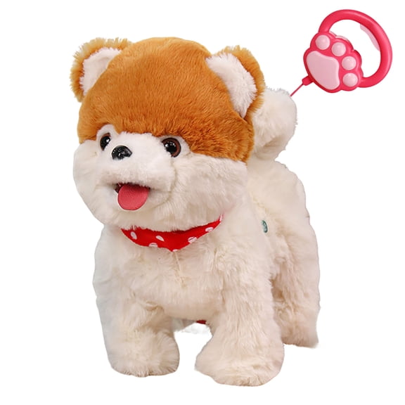 Remote Control Dog Plush Realistic Robot Puppy: Voice Imitation, Realistic Sound, Touch Detection, Soft Plush for Kids Companionship
