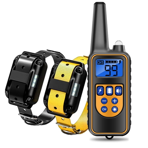 Remote Control Dog Training Collar Rechargeable Pet Trainer Device Waterproof Electric Collar