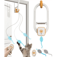 thumbnail image 1 of VOCOO Remote Control Door Hanging Auto-Rebound Cat Toy, Retractable Kitten Teaser with 3 Plush Mice, Interactive Pet Play Toy for Indoor Cats,Rechargeable Electric Cat Teaser, 1 of 11