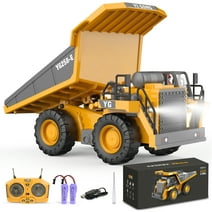 Remote Control Dump Truck,RC Truck Toy for Kids,9 Channel Construction Vehicles Toy,Gifts for Boys and Girls Aged 6-12