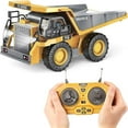thumbnail image 1 of Remote Control Dump Truck Toys for Kids,9 Channel 1:24 Scale 2.4Ghz Construction Vehicles with Metal Bed,Lights,Sounds,RC Dump Truck Gifts for Boys Girls, 1 of 8