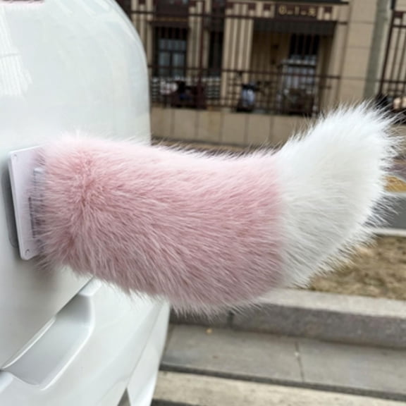 Remote Control Electric Car Tail, Cute Fuzzy Tail Car Decoration, Rechargeable Plush Animal Moving Tail, Self Adhesive Electric Animal Tail Car Decor for All Vehicle (D#)
