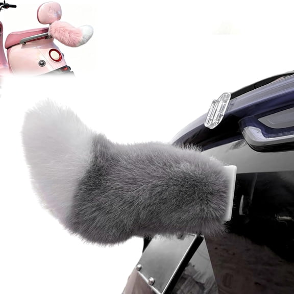 Remote Control Electric Car Tail, Cute Fuzzy Wagging Plush Tail Decoration, USB Rechargeable & Adjustable Speed, Universal Fit Auto Trunk Charm for All Vehicles (color-04)
