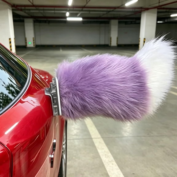 Remote Control Electric Car Tail, Cute Moving Tail for  Decoration Auto Trunk Bumper