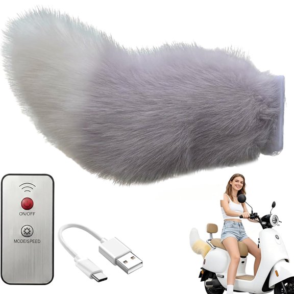 Remote Control Electric Car Tail, Rechargeable Wagging Tail for Car, with Adjustable Speed Moving Action, Universal Fit Auto Trunk Bumper Decoration