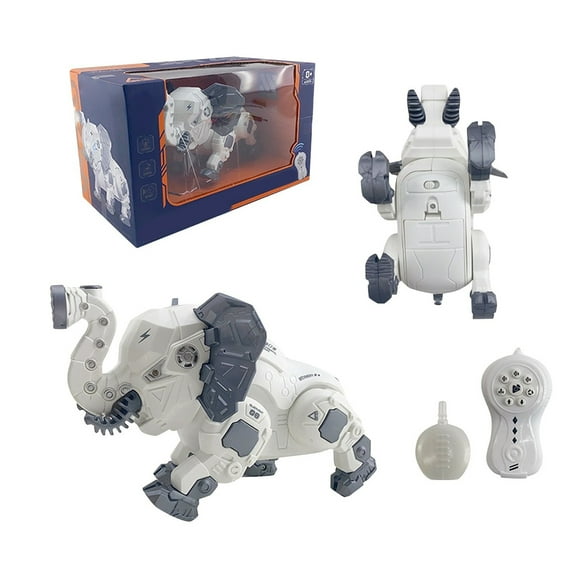 Remote Control Electric Toy,Mechanical elephant Spray Music Children'S Intelligent Toy Boy Gift