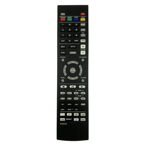 Remote Control Ergonomic Design and Wide Compatibility for WY92530 Multiple Home Electronics Devices