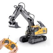 Remote Control Excavator, 11 Channel RC Construction Vehicle Toys, Rechargeable RC Engineering Car Gifts for Kids