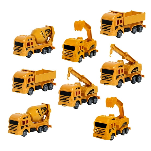 Remote Control Excavator and Dump Truck Toy Set - RC Construction Vehicles Toy with Barricades, Road Signs, Simulated Rocks, Lights and Sounds, Present for Toddlers 3-12 Year Boys Girls