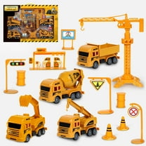 Remote Control Excavator Realistic Construction Toy for Boys with Extra Rechargeable Batteries - 1:24 Scale Excavator RC Construction Vehicle Toys
