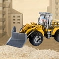 thumbnail image 1 of Remote Control Excavator Toy 4-Channel | Engineering Vehicle | 360掳 Rotation | Powerful Digging Arm | ABS Plastic | Yellow | With Lights | 26x9x10cm | 1 Piece | Construction RC Car, 1 of 8