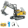 thumbnail image 1 of Remote Control Excavator Toys For 14 Channel 1.14 Rc Digger Construction Tractor Sound Lighting Digging Head Truck Gifts, 1 of 3