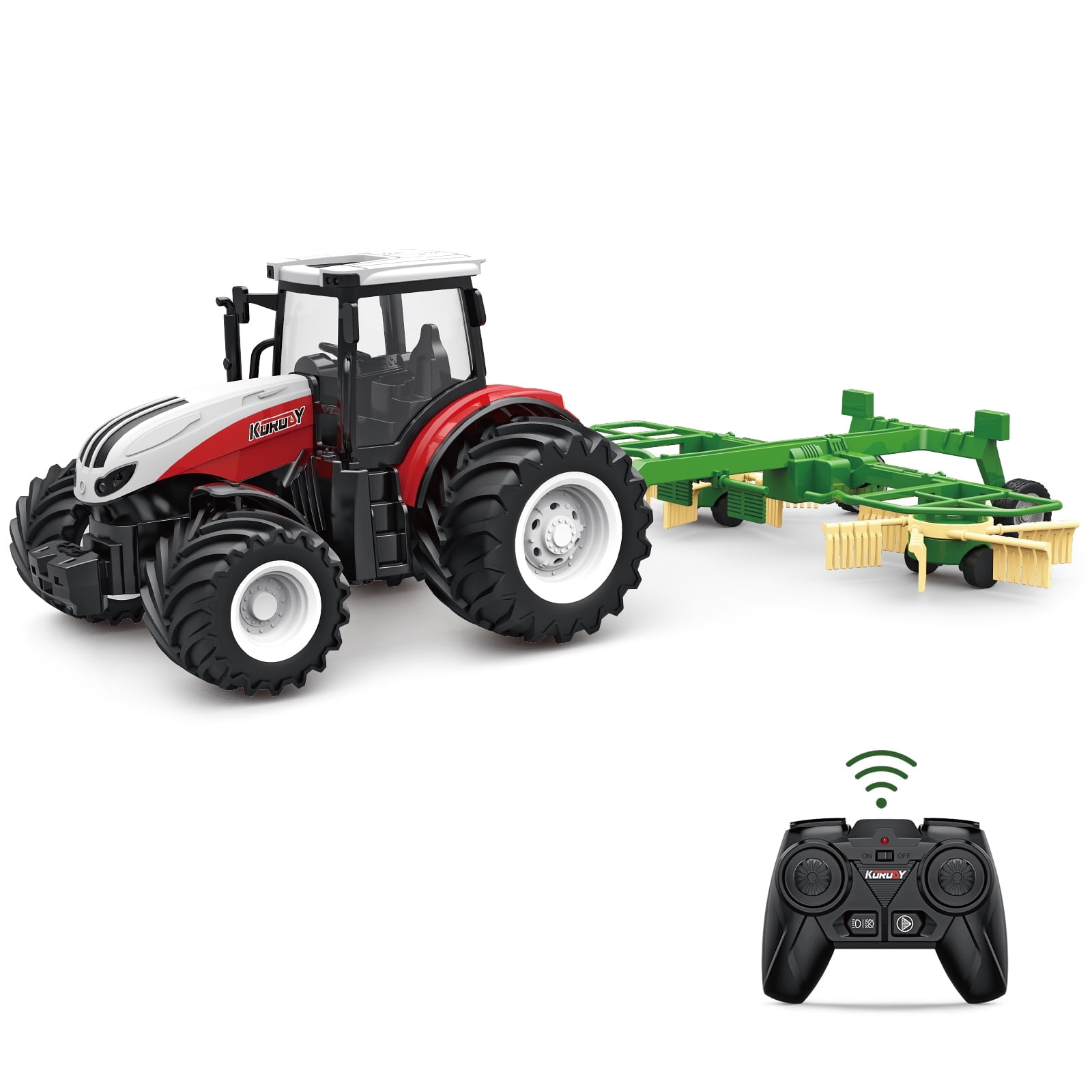 Rc tractor with plow clearance