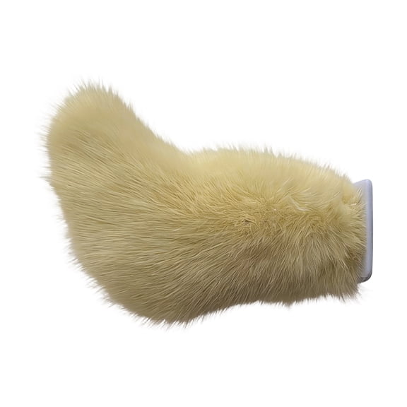 Remote Control Faux Fox Fur Tail for Electric Scooters, Decorative Plush Ornament for Motorbikes, Yellow Soft Costume Accessory for Vehicle Styling A139