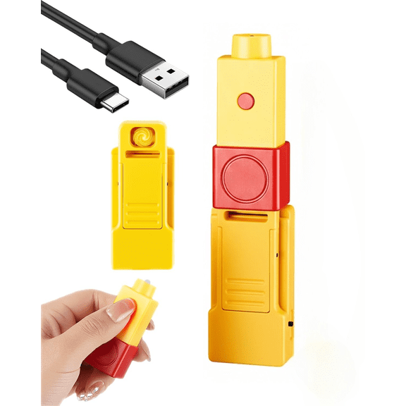 Remote Control Firework Igniter, Remote Controlled Fireworks Igniter with 32 Feet Range, USB Rechargeable Flameless Lighter, Split Style Ignition System with LED Light for Outdoor BBQ