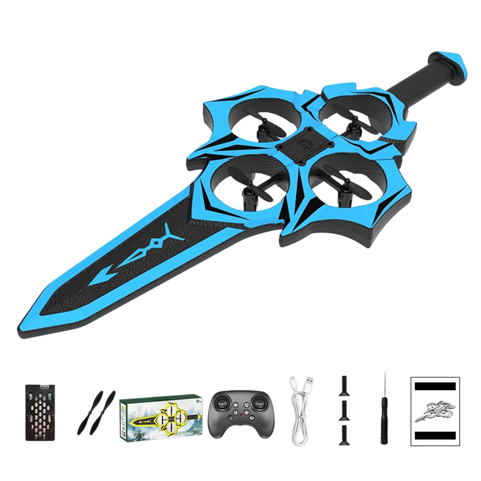 Remote Control Flying Sword Stunt Aircraft, High Performance Aerobatic RC Plane, Wireless Aviation Glider for Outdoor Fun, Innovative Flight Toy, C