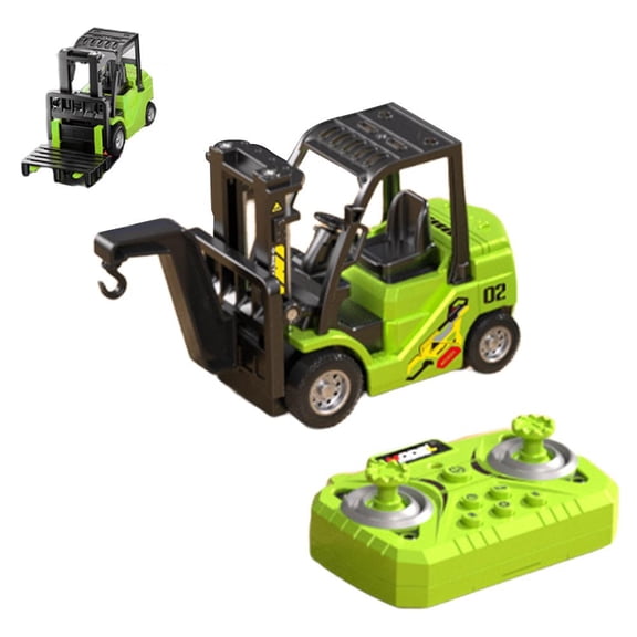 Remote Control Forklift Toy For Kids Age 8 - 12 Alloy Vehicle With Liftable Forks And Crane App Control Ideal For Educational Construction Play