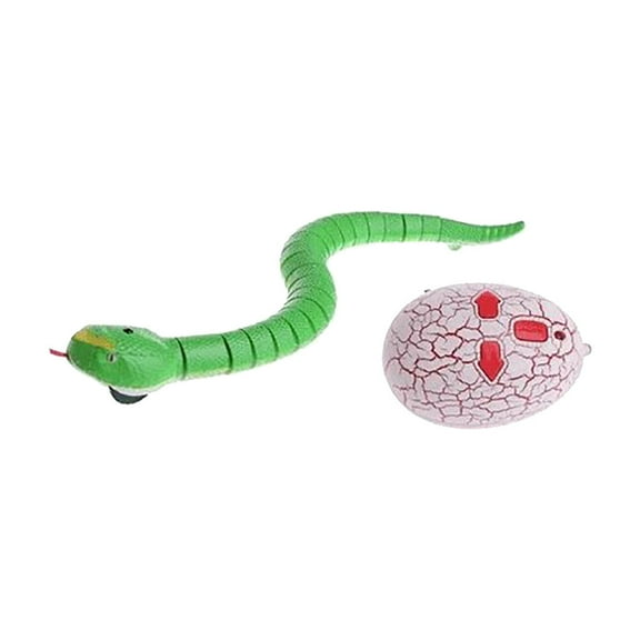 Remote Control Green Snake – Realistic RC Prank Snake for April Fools’ Day, Party Jokes