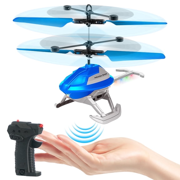 Remote Control Helicopter Hand-Controlled Mini DroneCosmic Drone RC UFO LED Flying Toys for Kids with 3.5 Channel RC Helicopters, Controller