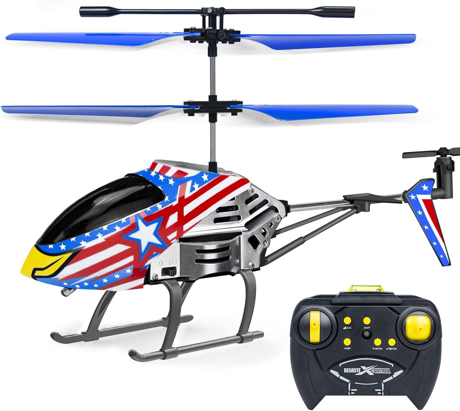 Remote Control Helicopter Toy – Easy to Fly RC Aircraft with LED Lights for Kids