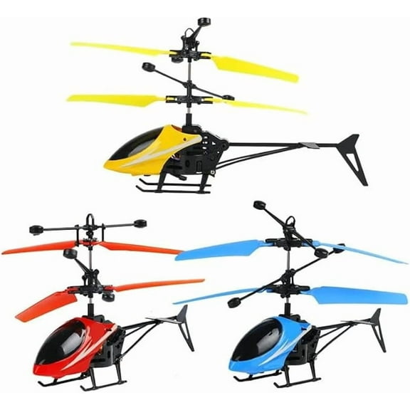 Remote Control Helicopter  Mini RC Aircraft (Red) with Durable Propellers