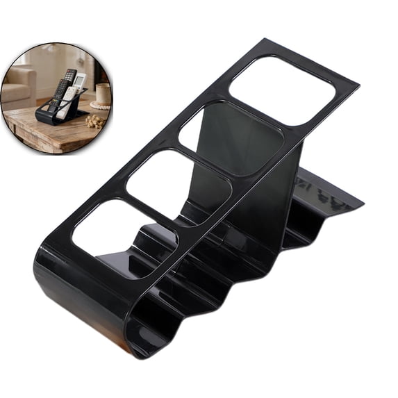 Remote Control Holder, 4 Compartments TV Remoter Caddy Desktop Organizer Holder Storage Fits TV Remotes, Media Controllers, Office Supplies