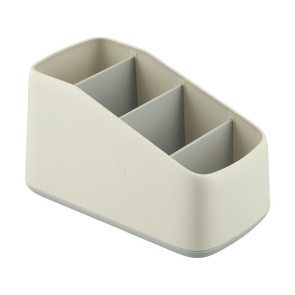 Remote Control Holder 4 Slot Desktop Storage Box Tv Remote Control Phone Trapezoidal Basket Stationery Organizer Case Home Hotel