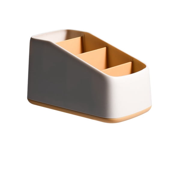 Remote Control Holder 4 Slot Desktop Storage Box Tv Remote Control Phone Trapezoidal Basket Stationery Organizer Case Home Hotel