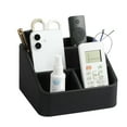 thumbnail image 1 of Remote Control Holder, PU Leather Small Desk Organizer for Men Women Nightstand Bedside Table Organizer Remote Caddy with Rounded Edges Design (Cream), 1 of 6