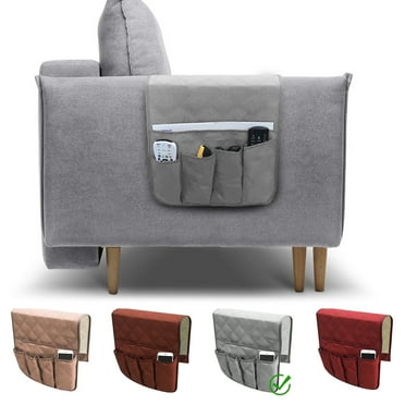 Remote Control Holder – Premium Non-Slip 5-Pocket Armchair Caddy Armrest Organizer for Sofa,Couch,and Recliner