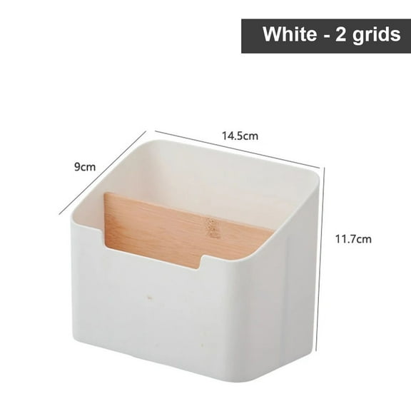 Remote Control Holder TV Remote Control Organizer Desktop Wooden Storage Box For Bedroom Living Room Table Organizer
