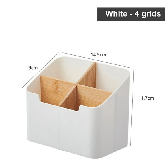 Remote Control Holder TV Remote Control Organizer Desktop Wooden Storage Box For Bedroom Living Room Table Organizer