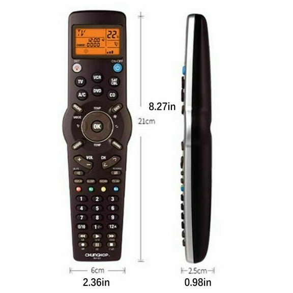 Remote Control IR 6 Nets in 1 Code RM-991 with LCD Display for TV SAT DVD CBL CD AC VCR