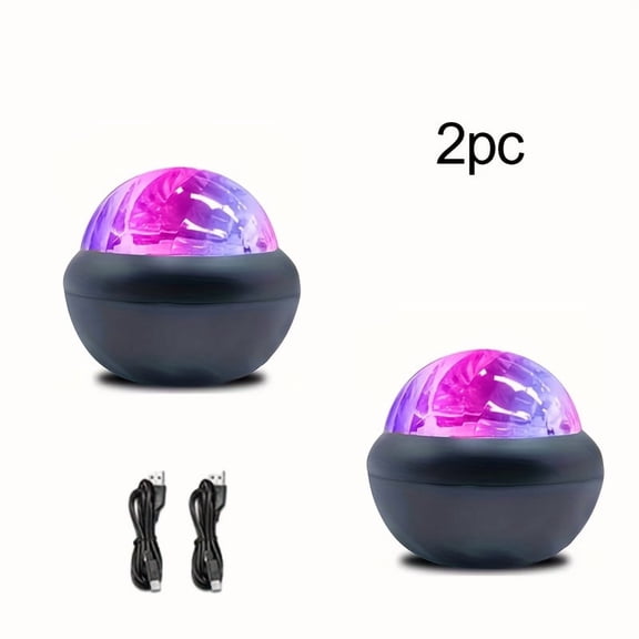 Remote Control LED Aurora Projector Light - 360° Magic Sphere Night Lamp, USB Powered Adjustable Brightness for Bedroom, Party, Christmas Decor