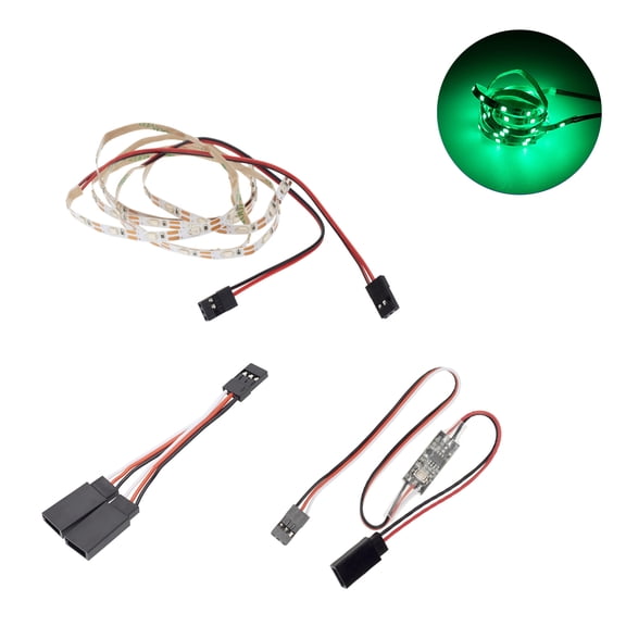 Remote Control LED Light Strip Kit For RC Fixed Wing Airplane Flying Wing Plane.