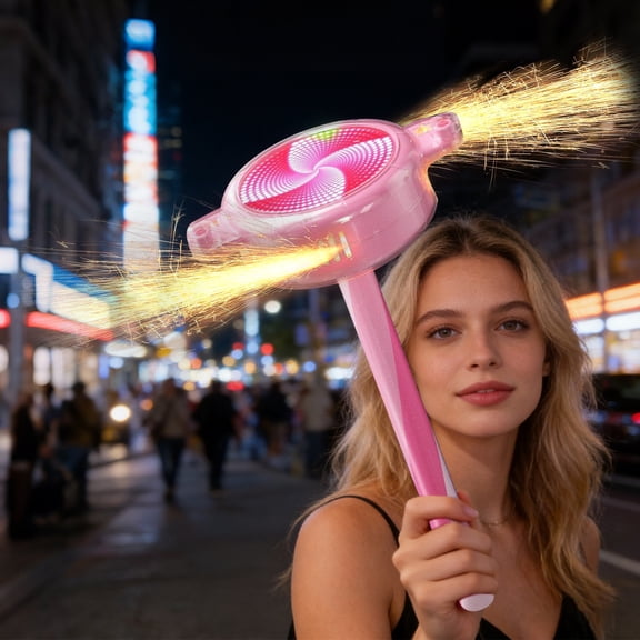 Remote Control LED Sparkler Spinner 12 Inch Safe Flameless Rotating Spark Rod for Kids and Adults Rechargeable Party Toy for New Year Wedding Birthday Celebration Gift for Kids Welcome Spring