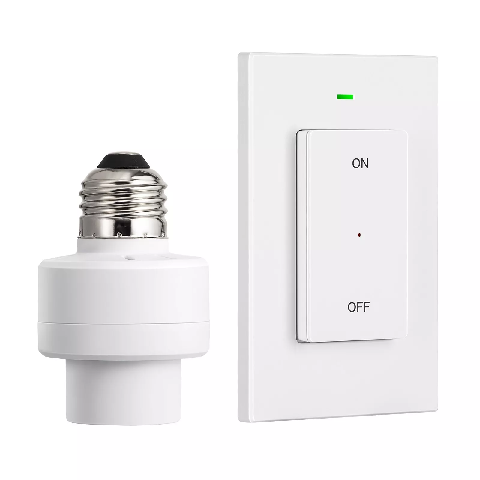 Remote Control Light Socket E26 E27 Bulb Base, Wireless Light Switch ...