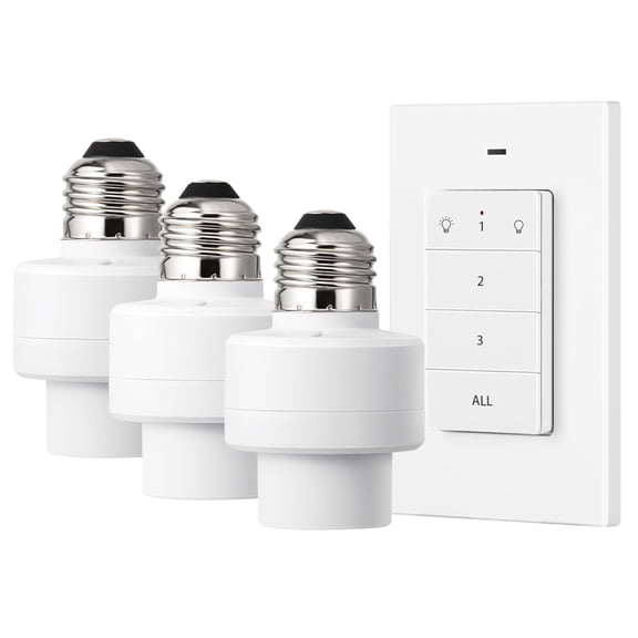 Remote Control Light Socket for Pull Chain Light Lamp Fixtures