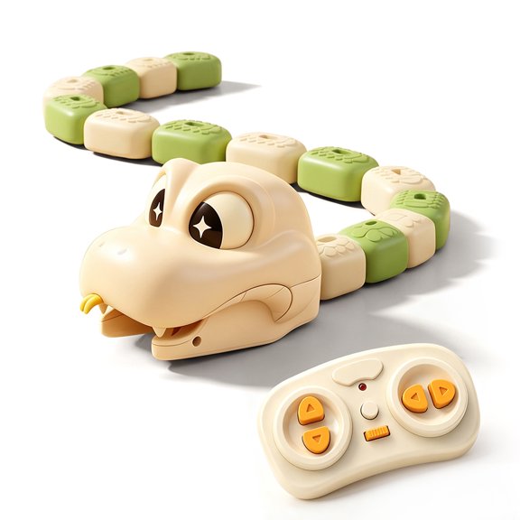 Remote Control Magnetic Snake Game Toy, Self-Growing Eating Snake Competitive Game with Light Sound, USB Rechargeable RC Toy