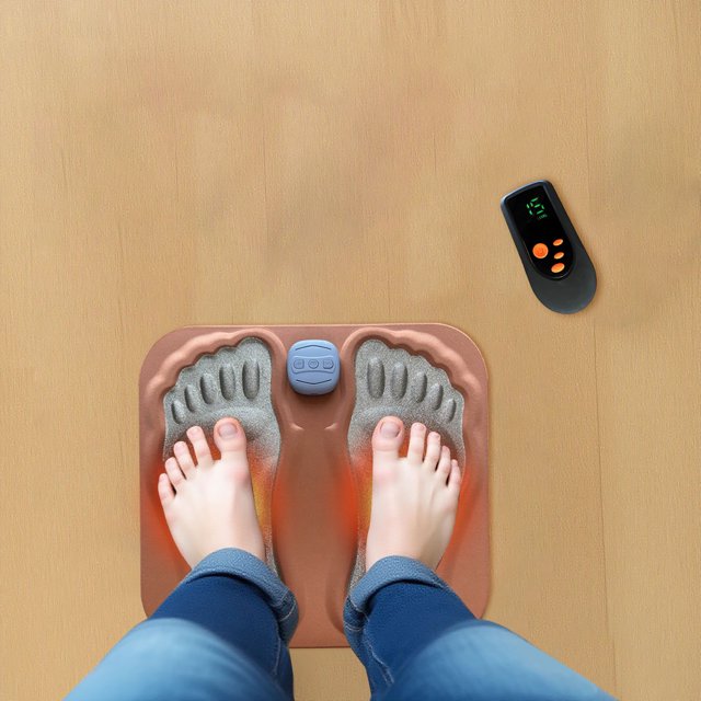 Machine Foot Mat Remote Control Massage Foot Mat - Rechargeable Foot Spa Machine for ...