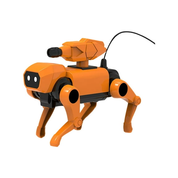 Remote Control Mechanical Dog Building Toy Transformable Robot with Interchangeable Heads for 4-8 Years STEM Learning Toy