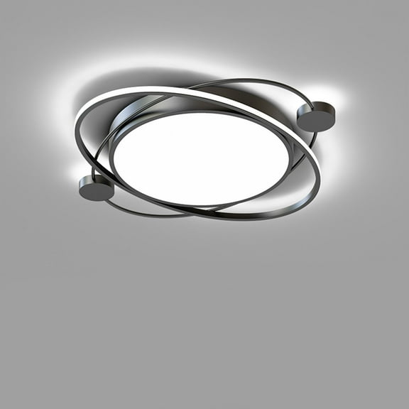 Remote Control Modern LED Ceiling Light Fixture Flush Mount Dimmable 28W Lamp