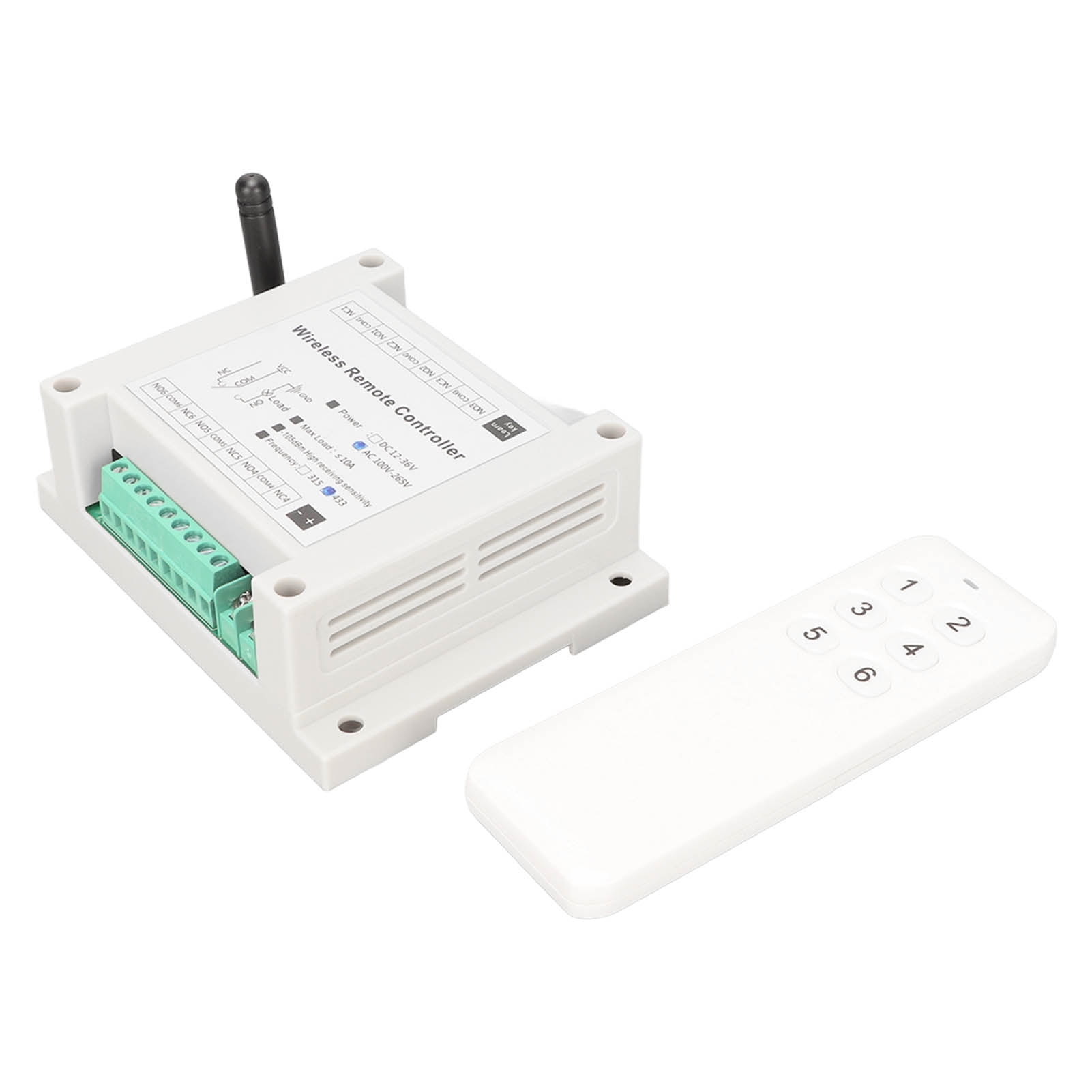 Remote Control Module Relay, 6 Channel 433MHz Remote Control Relay High