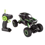 Remote Control Monster Truck Off-Road Rugged Toy Vehicle with Spring Suspension & Oversized Wheels by Hey! Play!