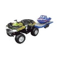 thumbnail image 1 of Remote Control Monster Truck With Boat Trailer - 2.4GHz Handheld Remote Control Off-Road Toy Car, Available In Multiple Colors, Equipped With Shatterproof Tires And Led Lights., 1 of 5