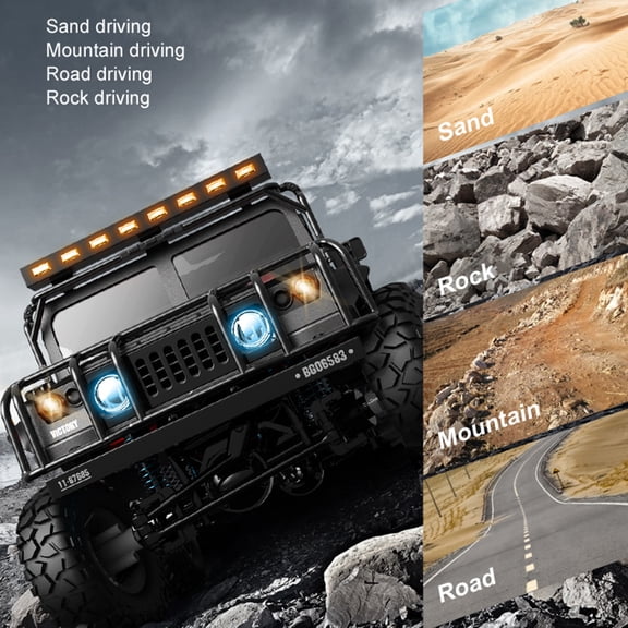 Remote Control Off-Road Car with LED Light 4 Wheels Drive