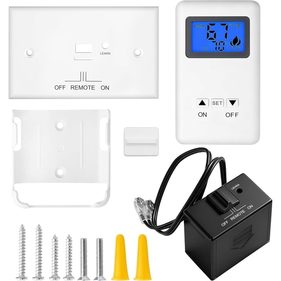 The Remote Control /Off and Thermostatic Kit for Gas Fireplace,for Ambient Majestic Vermont-castings skytech monessen etc,Millivolt Gas Valve Fireplaces and Stoves